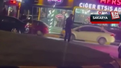 Sakarya'da yol verme meselesi: Silah sesleri yükseldi