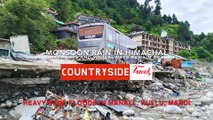 हिमाचल में बाढ़ से तबाही , Drone View, River Beas, Kullu ,Manali-  Destroyed in hours, Heavy Rains