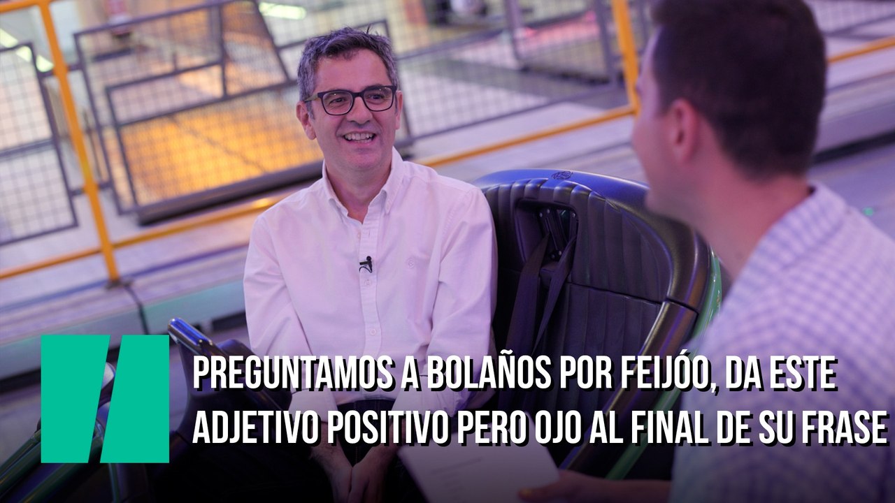 Preguntamos a Bolaños por Feijóo, da este adjetivo positivo pero ojo al final de su frase