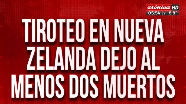 Tiroteo en Nueva Zelanda dejó al menos dos muertos y seis heridos