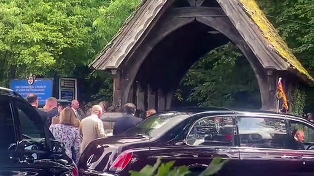 King Charles III and Queen Camilla have arrived...