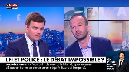 Violent clash entre Gauthier Le Bret et Manuel Bompard sur CNews