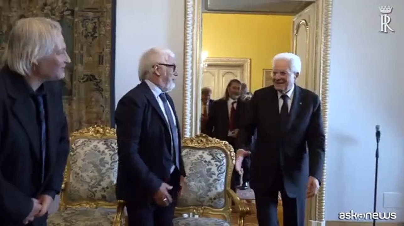 Mattarella incontra i Nomadi per i 60 anni di carriera