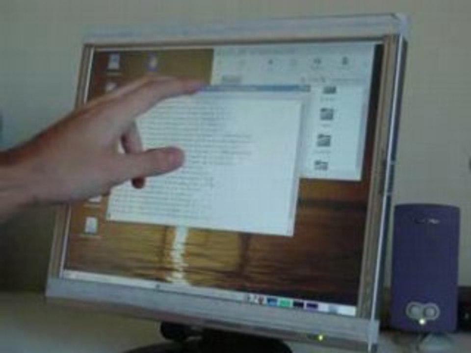 3D Desktop! TouchScreen and XGL on Linux!