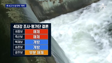 “4대강 보 부당한 해체 결정”…5번째 감사 결론