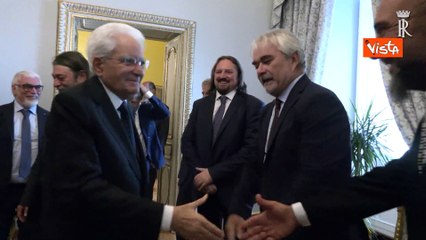 Mattarella riceve al Quirinale il gruppo musicale dei Nomadi