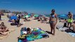 Hot Day in Barcelona Beach - Spain ☀️️ Amazing Bogatell Beach Walk - 4K