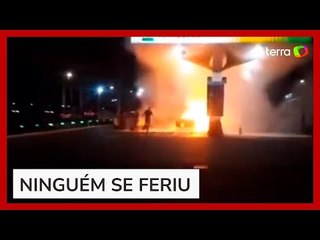 Bomba de combustível explode e causa incêndio em posto no DF