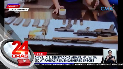 Operasyon vs. 'di lisensyadong armas, nauwi sa pagkabisto at pagsagip sa endangered species | 24 Oras