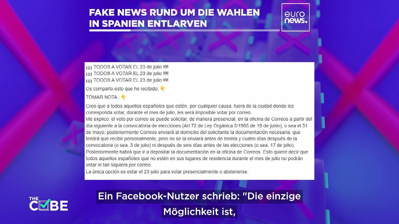 Wurde Vox von der Briefwahl ausgeschlossen? #TheCube entlarvt Fake News zur Spanien-Wahl