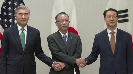 한미일 북핵대표 "北 불법자금줄 차단 공조"...성김 "안전 송환 노력" / YTN