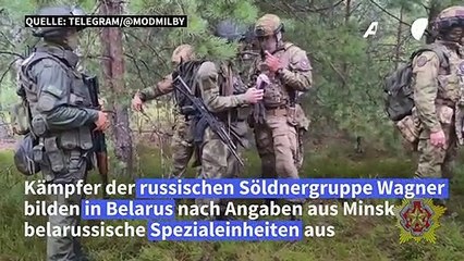 Wagner-Kämpfer bilden jetzt angeblich Spezialeinheiten in Belarus aus