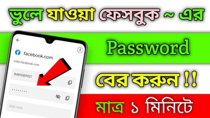 Facebook ~ এর ভুলে যাওয়া PASSWORD বের করুন || How To Check Facebook PASSWORD @TecHBanglaInfo