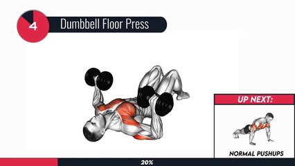 At-Home Dumbbell Chest Workout (Continue on Floor Without Bench)
