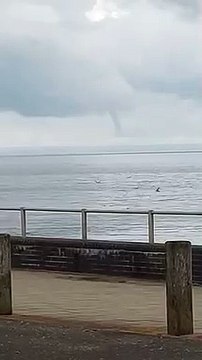 Mark Kendall from Tywyn captured this footage of the water spout in Cardigan Bay