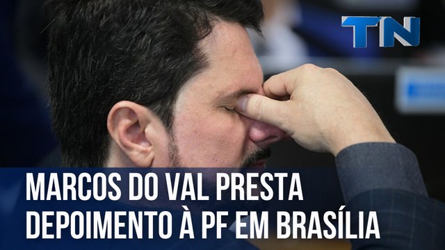 Marcos do Val presta depoimento à PF em Brasília