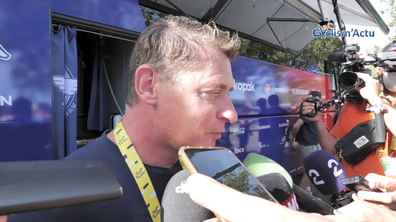 Tour de France 2023 - Franck Alaphilippe : "Cette victoire, ça fait du bien à notre équipe qui a toujours gagné sur le Tour"