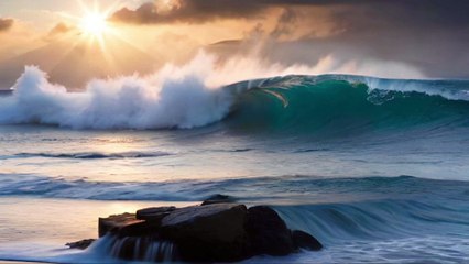 Serene Ocean Waves & Piano Music for Tinnitus Relief | Calming Ambient Sounds for Inner Peace