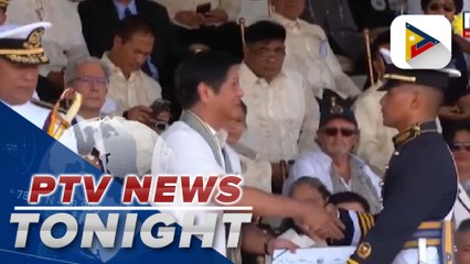 Pres. Ferdinand R. Marcos Jr. serves as guest of honor during PMMA’s grad rites