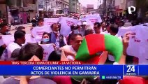 Toma de Lima: comerciantes de Gamarra no permitirán actos de violencia