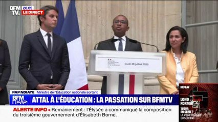 "Je suis fier de ce que nous avons accompli": Pap Ndiaye remercie ses collaborateurs avant son départ du ministère de l'Éducation nationale