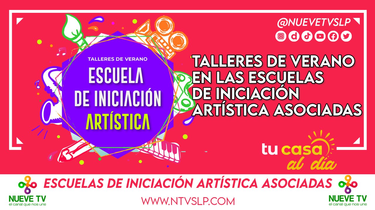 Talleres de verano en las Escuelas de Iniciación Artística Asociadas