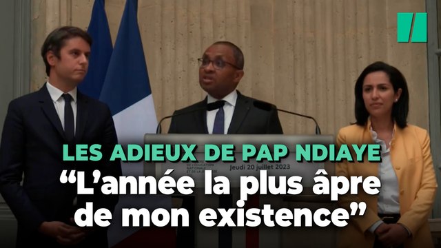 Remaniement ministériel : Pap Ndiaye, au côté de Gabriel Attal, tire les leçons de son année de ministre