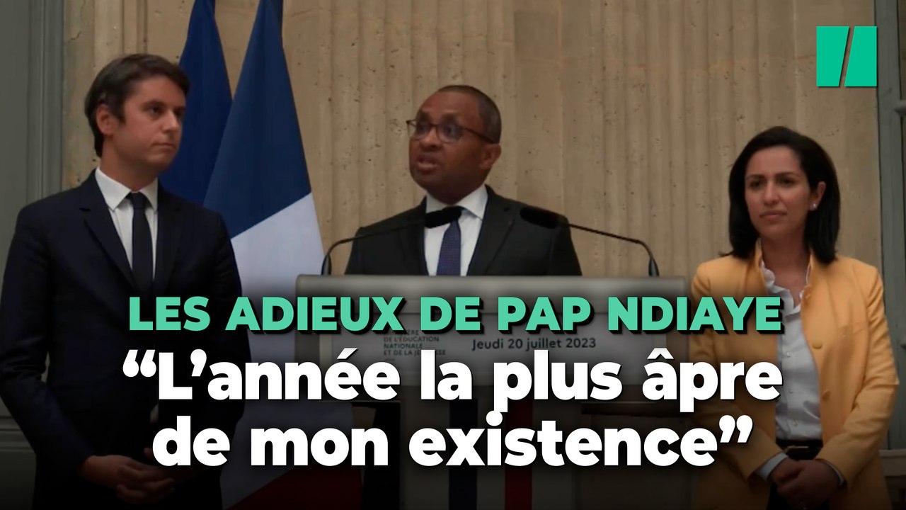 Remaniement ministériel : Pap Ndiaye, au côté de Gabriel Attal, tire les leçons de son année de ministre