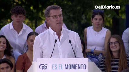 Feijóo critica a Yolanda Díaz: "La vicepresidenta de Empleo de maquillaje sabe mucho, no hay ninguna duda. Mucho. Más que nunca"