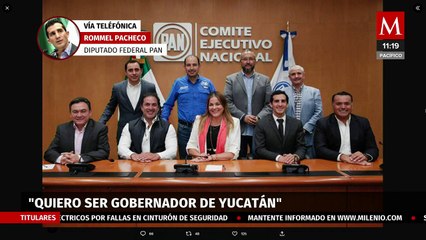 “Si la gente lo quiere, seré gobernador de Yucatán”: Rommel Pacheco, diputado del PAN