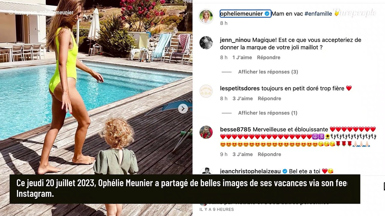 Ophélie Meunier hypnotique en maillot de bain fluo : en pleines vacances d'été, sa fille Valentine lui vole la vedette !