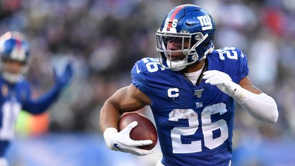 Giants' RB Saquon Barkley Says Leverage Is Not Showing Up