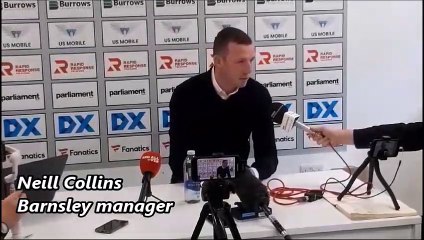 Barnsley FC manager Neill Collins - his first press conference