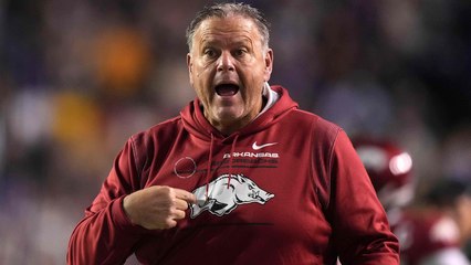 Arkansas HC Sam Pittman Talks About Drinking Beer After Wins