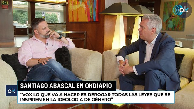 Santiago Abascal: Vox lo que va a hacer es derogar todas las leyes que se inspiren en la ideología de género