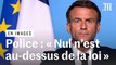 Polémique sur la police : Emmanuel Macron apporte son soutien aux forces de l'ordre