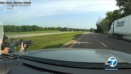 Siyahi sürücü ellerini kaldırıp teslim olmasına rağmen polisin üzerine saldığı köpek kollarını ısırarak yaraladı