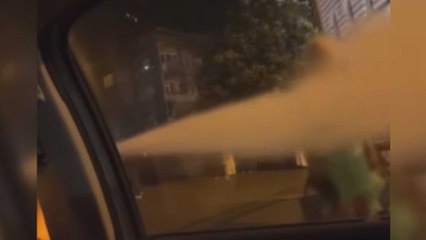 Fatih'te kadınlara yangın tüplü saldırı