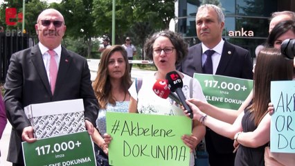 Akbelen gönüllüleri, kömür madenine tahsisinin iptali için dilekçeyi Tarım ve Orman Bakanlığı'na teslim etti