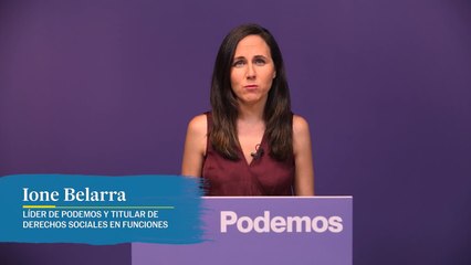 Belarra agradece a sus votantes haber "frenado" el "avance de las derechas"