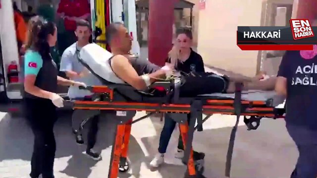Hakkari'de yılanın ısırdığı kişi ambulans helikopterle hastaneye ulaştırıldı