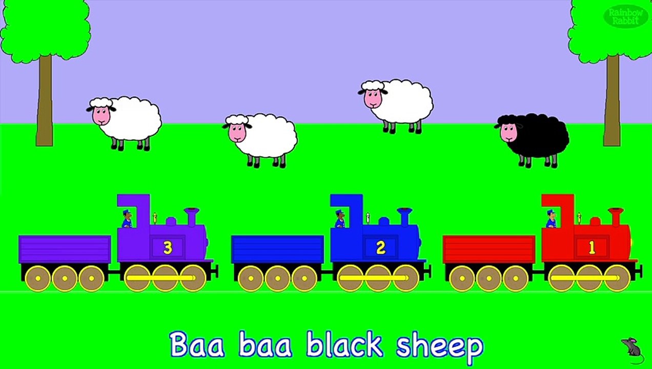 Baa Baa Black Sheep | #shorts | NURSERY RHYME | Rainbow Rabbit