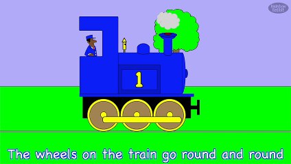 The Wheels On The Train | #shorts | NURSERY RHYME | Rainbow Rabbit