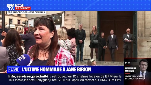 Vanessa Paradis et Samuel Benchetrit se sont rendus aux obsèques de Jane Birkin. @ BFM