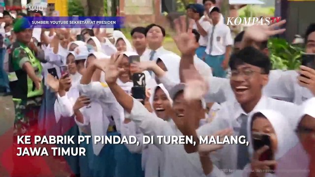 Prabowo, Erick, Jokowi dan Ibu Iriana Jajal Maung saat Kunjungi PT Pindad di Malang
