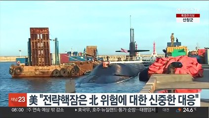 美 "전략핵잠은 北 위험에 대한 신중한 대응"…北 담화 반박