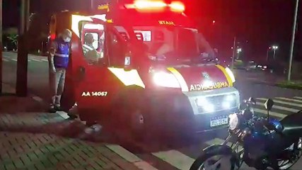 Motociclista sofre queda e fica ferido após atropelar cachorro no São Cristóvão