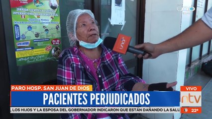 Protesta de trabajadores de salud en el Hospital San Juan de Dios