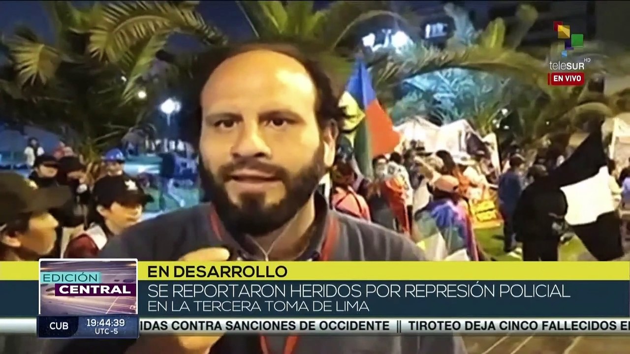 Edición Central 20-07: Perú: Ciudadanos realizan plantón frente al Palacio de Justicia en Lima