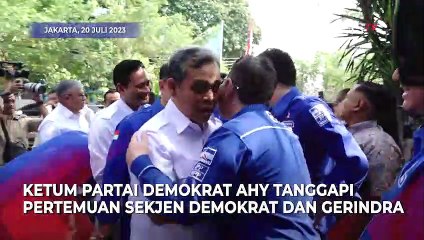 Tanggapan AHY Soal Pertemuan Sekjen Demokrat dan Gerindra